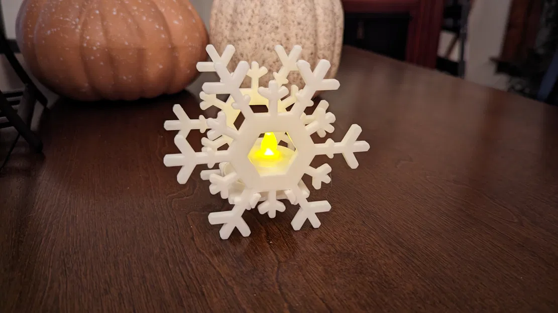 Chân nến Bông Tuyết - Mẫu in 3D - Image 1