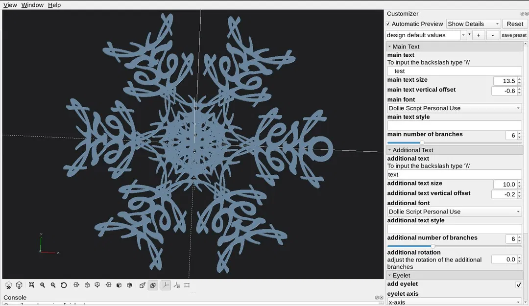 Công Cụ Tạo Hoa Tuyết Trang Trí 3D - Image 1