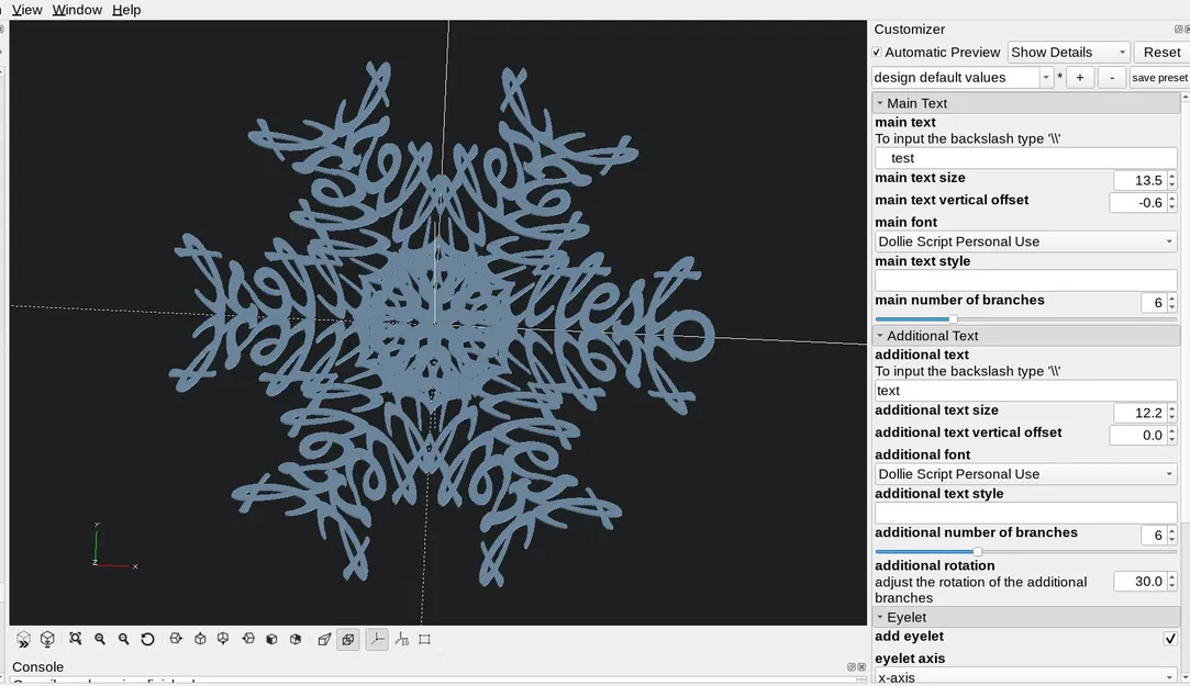 Công Cụ Tạo Hoa Tuyết Trang Trí 3D - Image 2