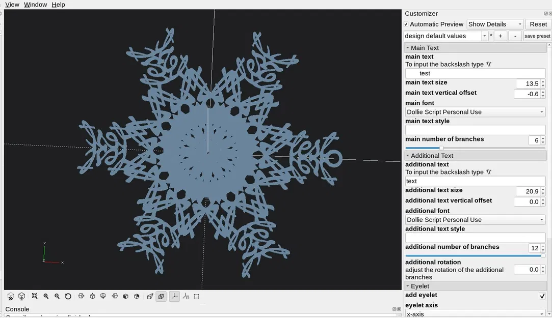 Công Cụ Tạo Hoa Tuyết Trang Trí 3D - Image 3