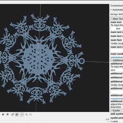 Công Cụ Tạo Hoa Tuyết Trang Trí 3D
