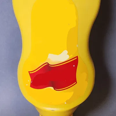 Đế Chưng Chai Mù Tạt Màu Vàng