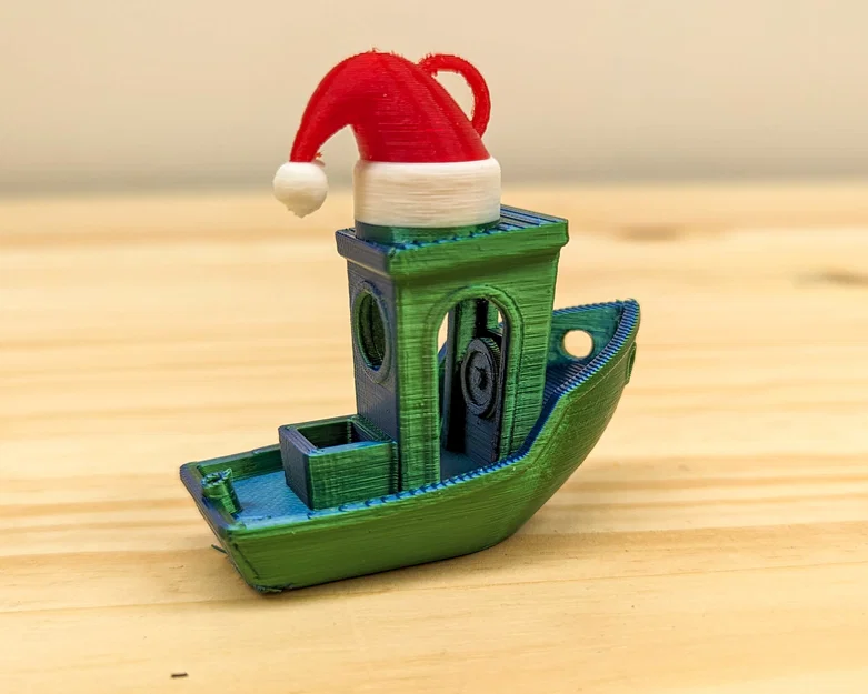 Móc Trang Trí 3DBenchy Mũ Giáng Sinh (Hỗ Trợ Đổi Màu) - Image 3