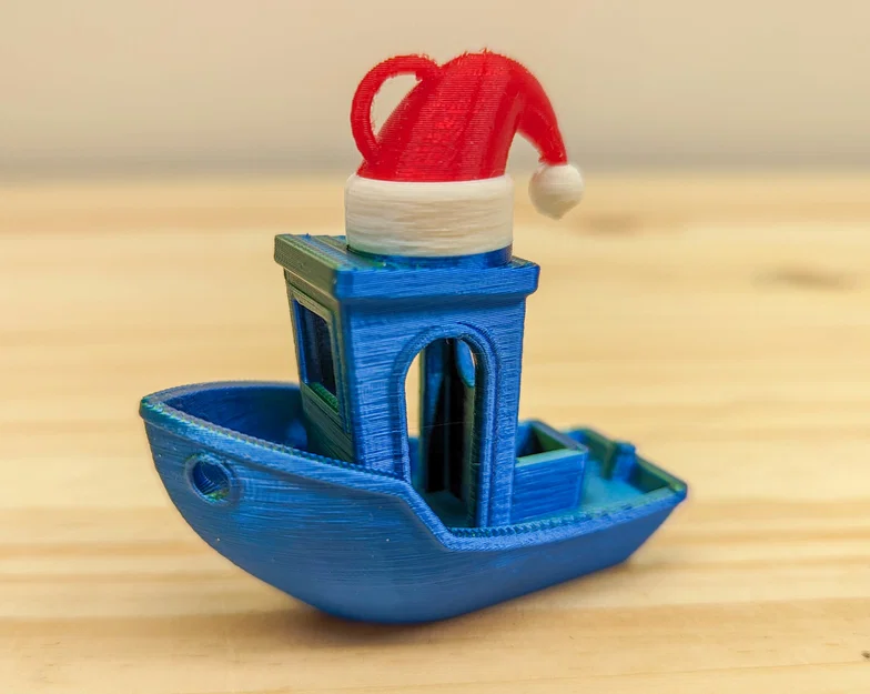 Móc Trang Trí 3DBenchy Mũ Giáng Sinh (Hỗ Trợ Đổi Màu) - Image 4