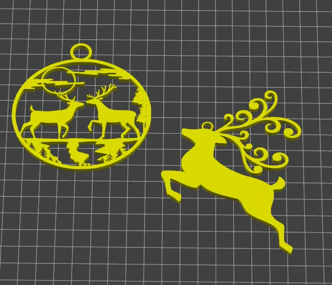 Bộ 2 Móc Treo Trang Trí Tuần Lộc - Image 1