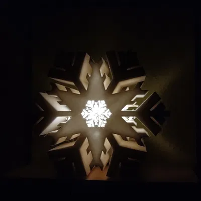 Đèn Trang Trí Tiểu Cảnh Hình Bông Tuyết