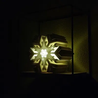 Đèn Trang Trí Tiểu Cảnh Hình Bông Tuyết