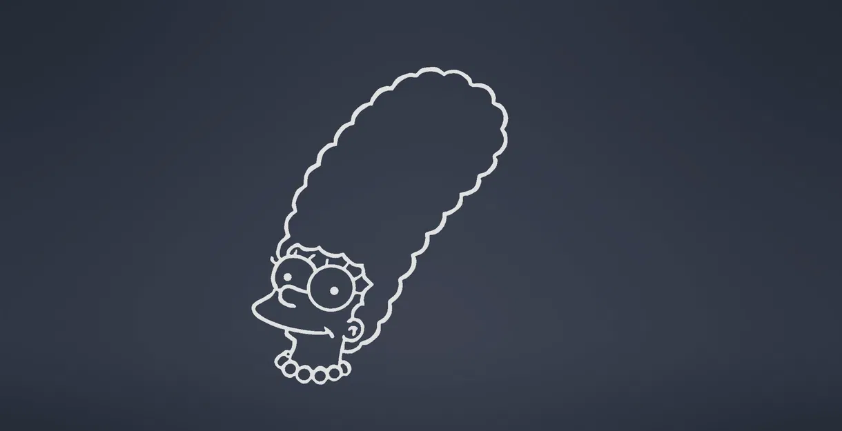 Tranh 2D Simpsons Lisa Maggie Marge - Image 2