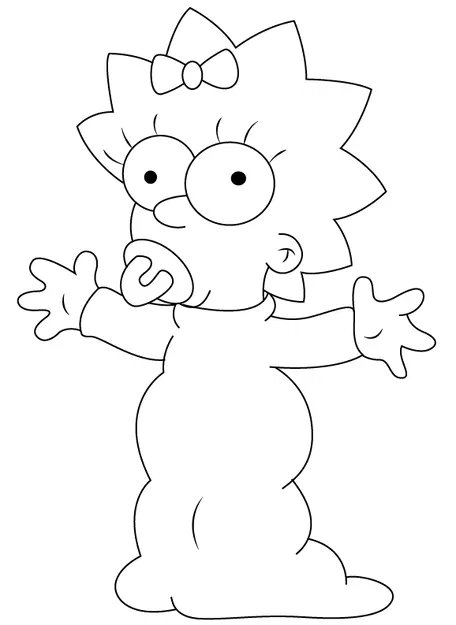 Tranh 2D Simpsons Lisa Maggie Marge - Image 3