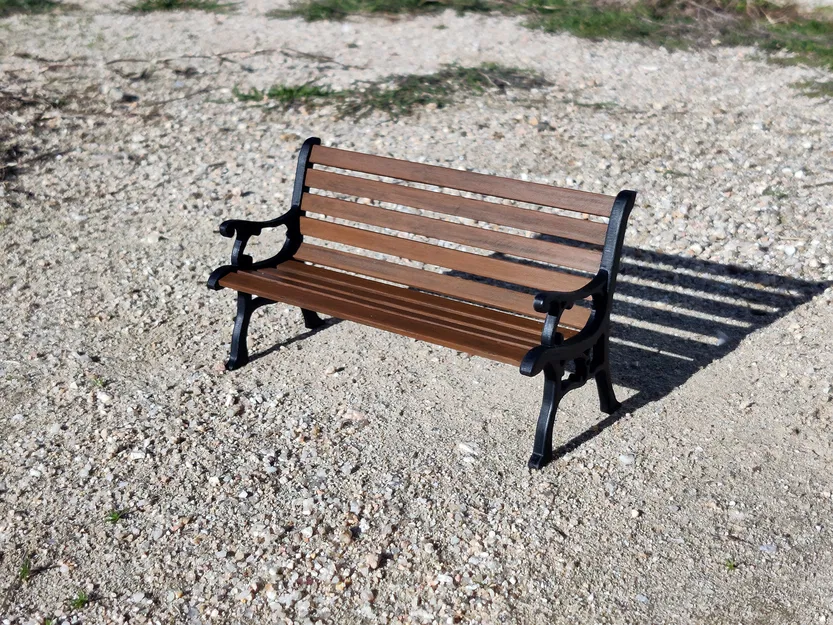 Băng Ghế Công Viên Tỷ Lệ 1/10 - Image 1