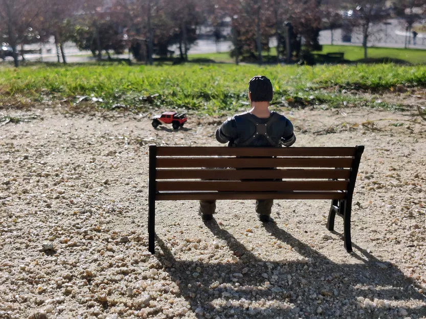 Băng Ghế Công Viên Tỷ Lệ 1/10 - Image 2