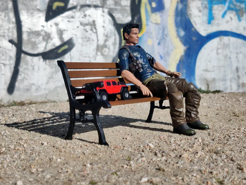 Băng Ghế Công Viên Tỷ Lệ 1/10 - Image 8