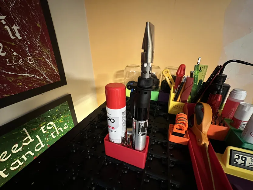 Giá đỡ Gridfinity cho Dremel VersaTip & Bình xăng (hoặc không) - Image 1