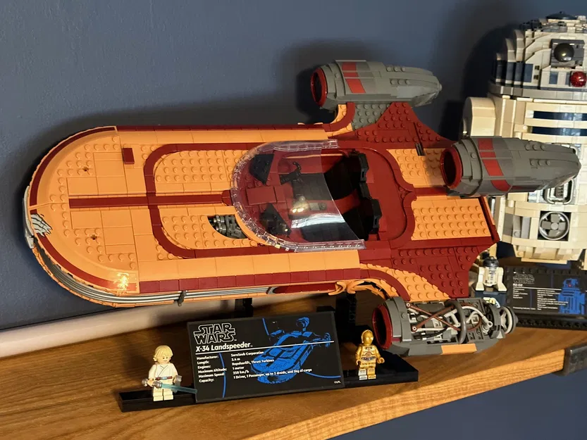 Phụ kiện LEGO X-34 Luke's Landspeeder góc nghiêng - Image 1