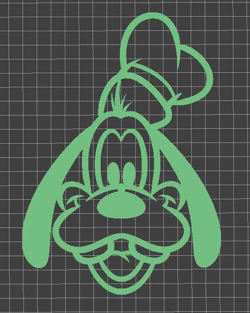 Goofy - Nghệ thuật nét vẽ đơn giản - Image 1