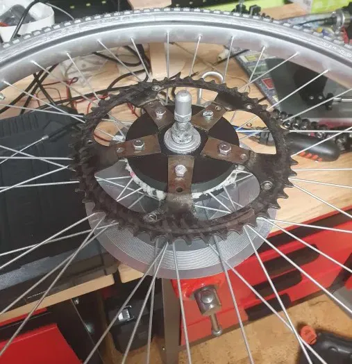 Adapter/giá đỡ đĩa xích tự định tâm cho xe đạp DIY - Image 1