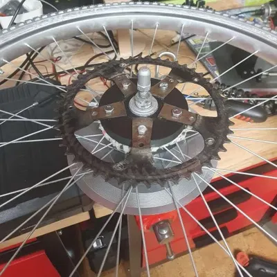 Adapter/giá đỡ đĩa xích tự định tâm cho xe đạp DIY