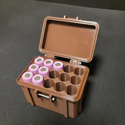 Hộp đựng pin 18650 cứng cáp 17 pin