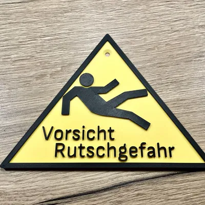 Biển Cảnh Báo "Coi Chừng Trơn Trượt"