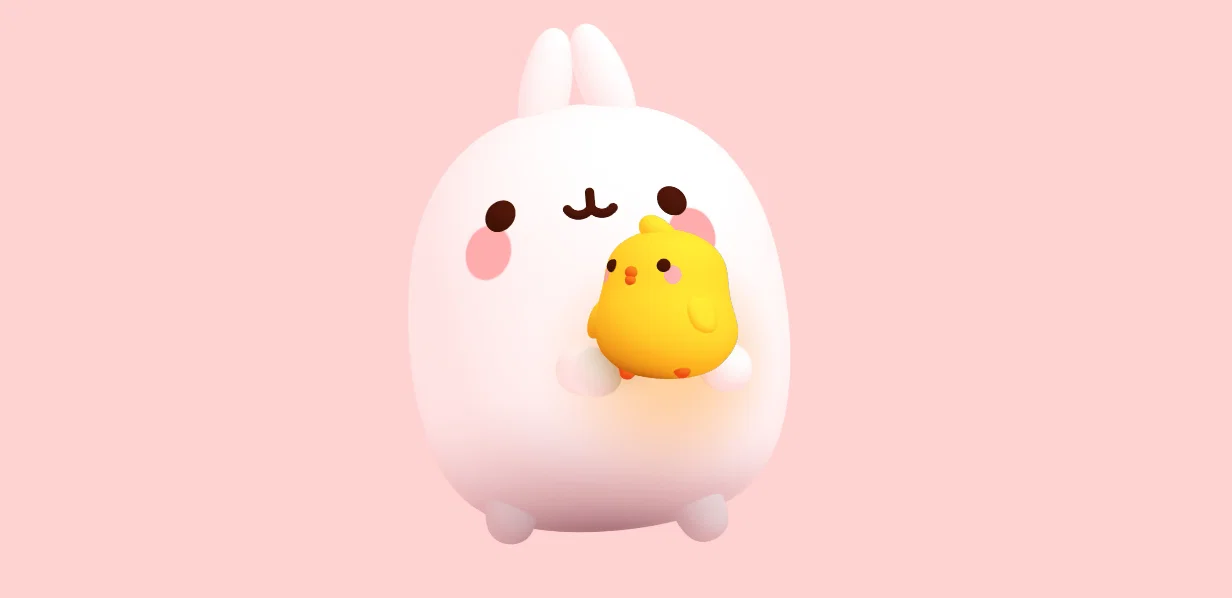 Mô hình nhân vật hoạt hình Molang - Image 1