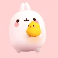 Mô hình nhân vật hoạt hình Molang - Thumbnail 1