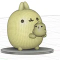 Mô hình nhân vật hoạt hình Molang - Thumbnail 2
