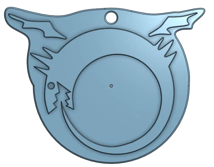 Móc khóa Ouroboros tattoo có hoặc không có hình lục giác - Image 1