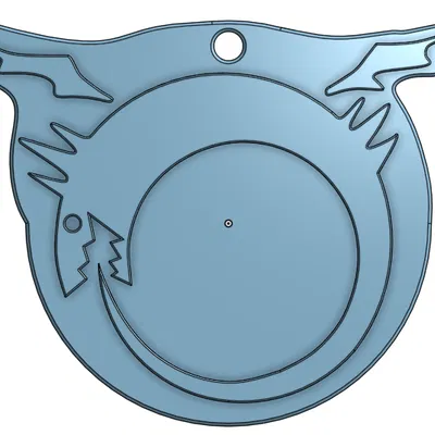 Móc khóa Ouroboros tattoo có hoặc không có hình lục giác