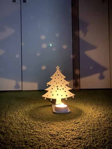 Chân nến Giáng Sinh - Cây thông Noel - Image 1