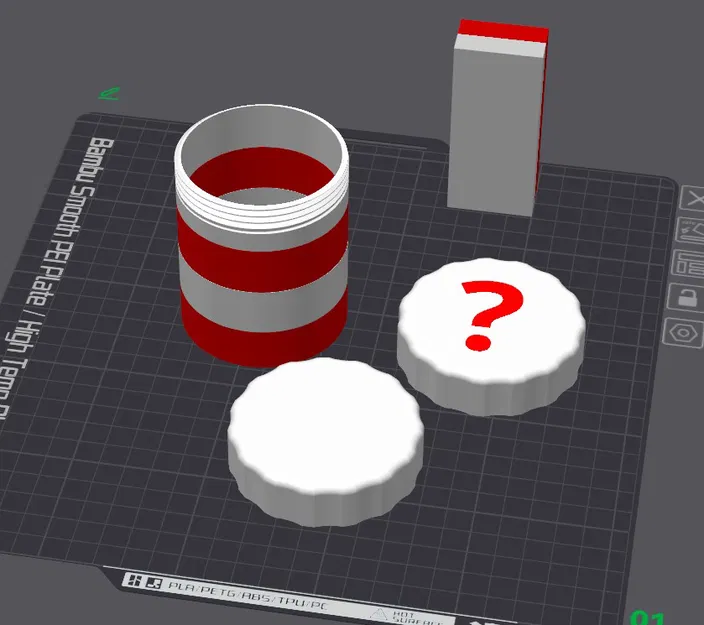 Hộp Đựng Nhiều Màu Có Nắp Vặn - Image 1