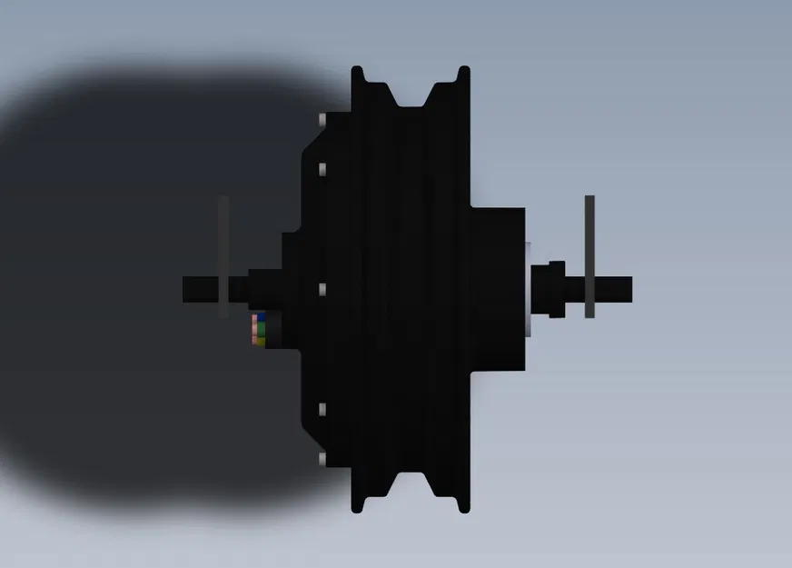 QSMotor 205 - Động cơ BLDC 500-4000W Vành 10" CAD - Image 1