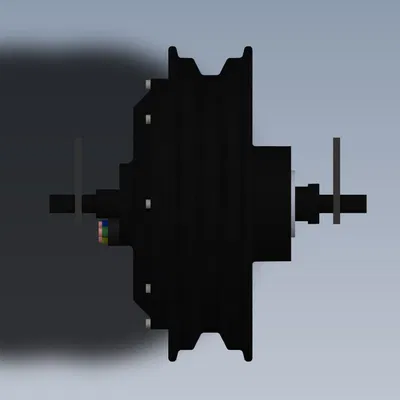 QSMotor 205 - Động cơ BLDC 500-4000W Vành 10" CAD