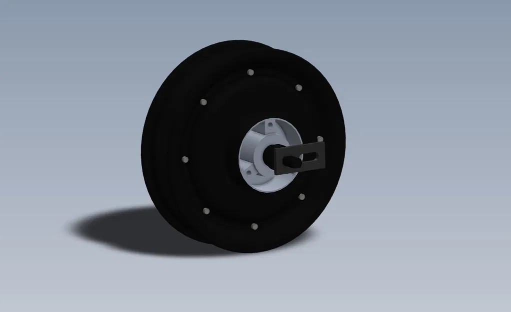 QSMotor 205 - Động cơ BLDC 500-4000W Vành 10" CAD - Image 2