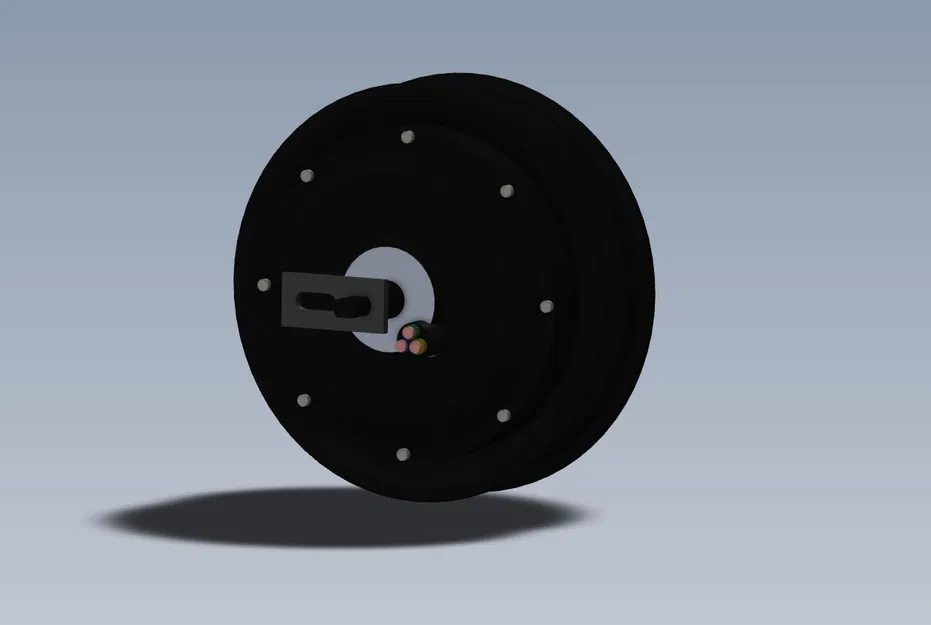 QSMotor 205 - Động cơ BLDC 500-4000W Vành 10" CAD - Image 3