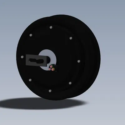 QSMotor 205 - Động cơ BLDC 500-4000W Vành 10" CAD