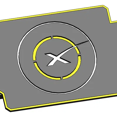 Mô hình sà lan SpaceX ADS