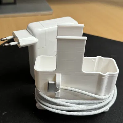 Ốp bảo vệ củ sạc Macbook Pro 140W và quấn cáp