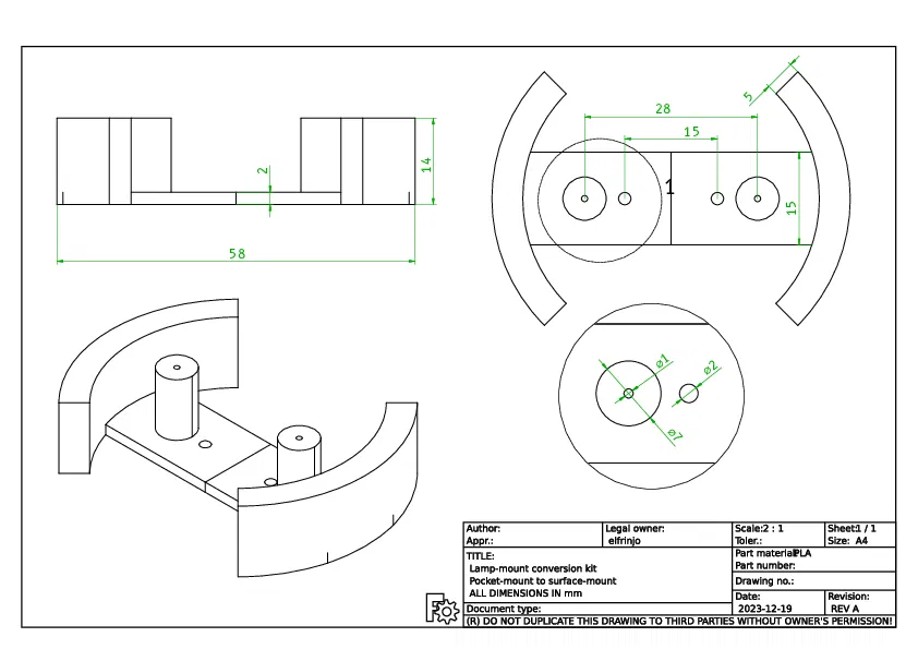 Bộ kit gắn đèn LED âm tủ / Hốc tủ thành gắn nổi - Image 2