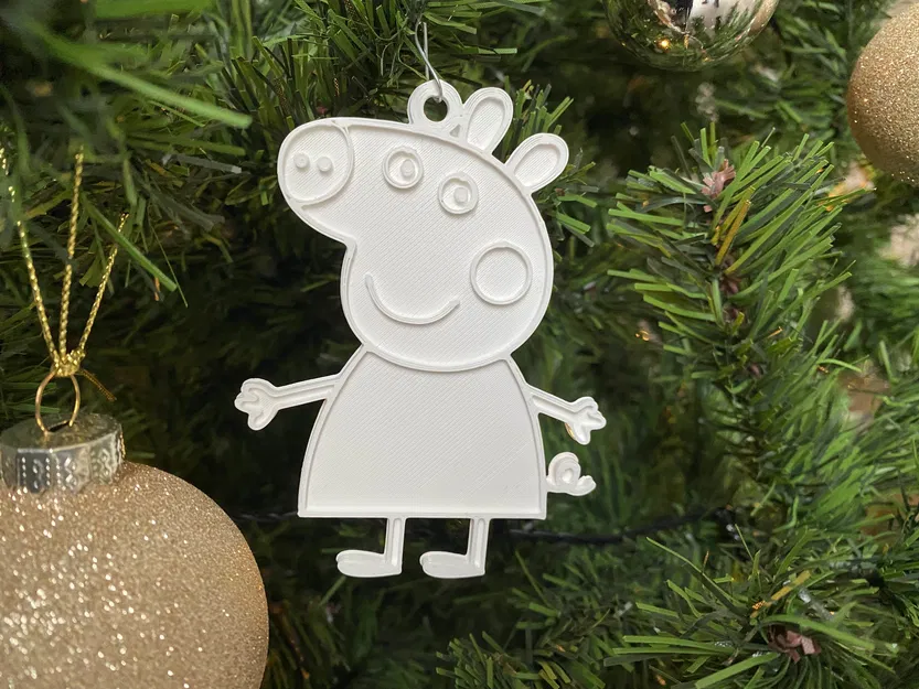 Móc Trang Trí Cây Thông Noel Hình Peppa Pig - Image 1