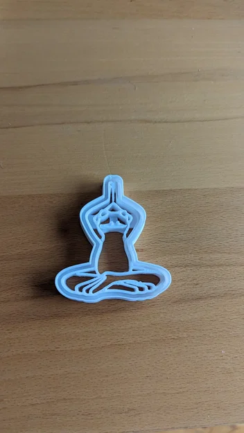 Khuôn Cắt Bánh Yoga Frog - Image 1