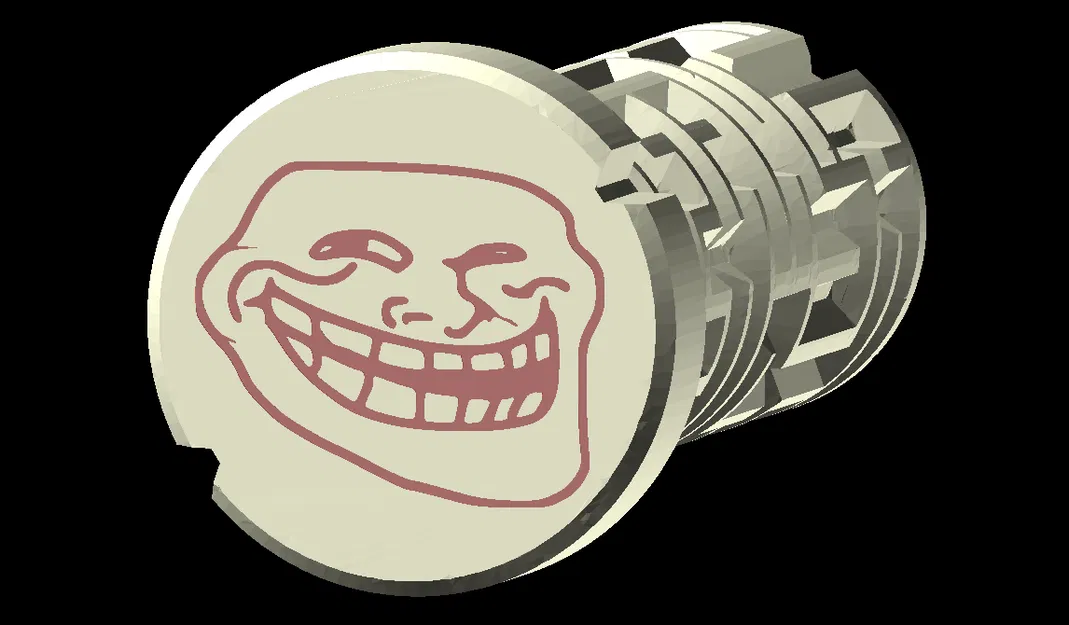 Hộp Đố Mê Cung Búp Bê Nga Trollface tùy chỉnh văn bản - Image 3