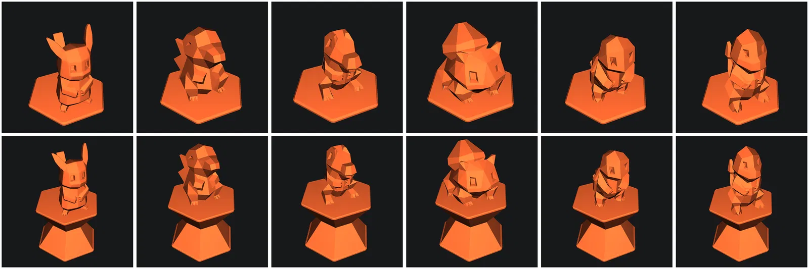 Các mẫu tượng thêm cho game thăng bằng Prusa: Star Wars, Pokemon, The Rock, Noel, Benchy,... - Image 4