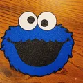Mặt Cookie Monster, Đa Vật Liệu, Đường Sesame - Thumbnail 1