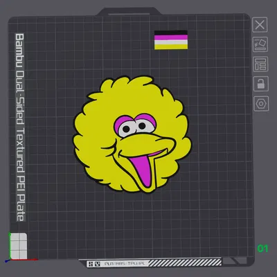 Big Bird Mặt Lớn, Đa Vật Liệu, Sesame Street