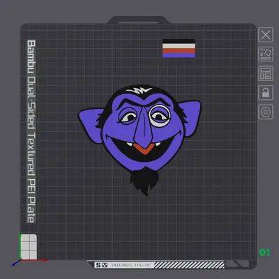 Mặt Bá tước Von Count, Đa Vật Liệu, Phố Vui Nhộn