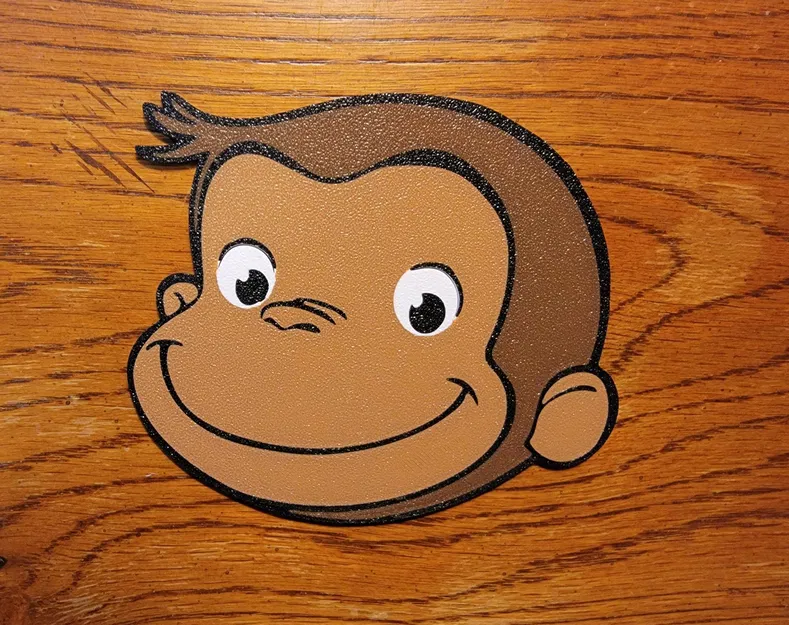 Mặt Curious George, Đa Vật Liệu - Image 1