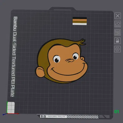 Mặt Curious George, Đa Vật Liệu