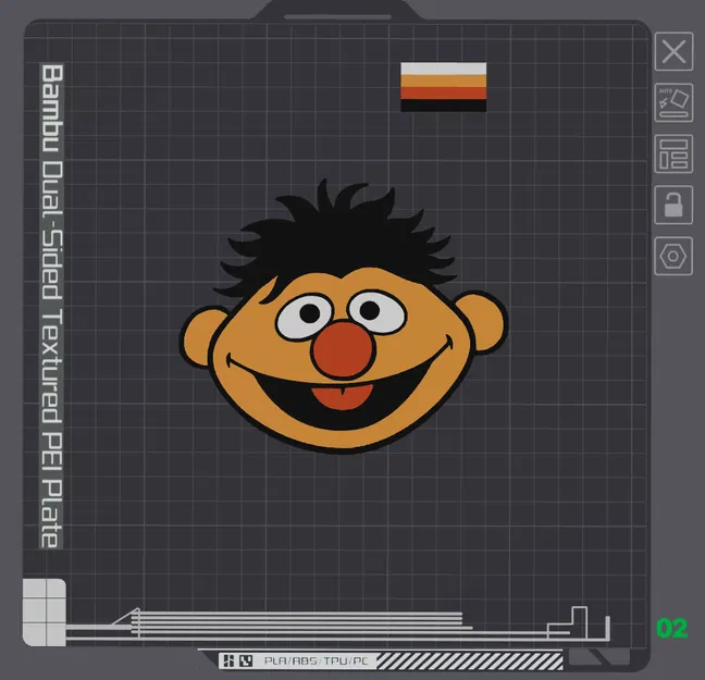 Mặt Ernie, Đa Vật Liệu, Sesame Street - Image 2