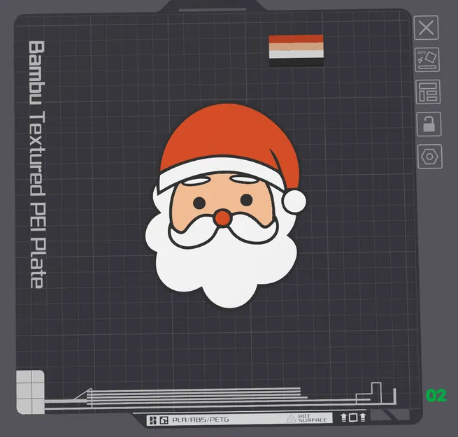 Mặt Ông Già Noel, Đa Vật Liệu - Image 2