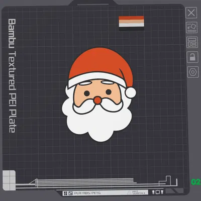 Mặt Ông Già Noel, Đa Vật Liệu